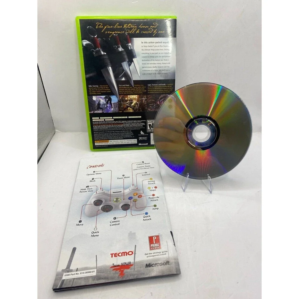 Ninja Gaiden II 2 (Xbox 360, 2008) CIB Complete Excellent Condition